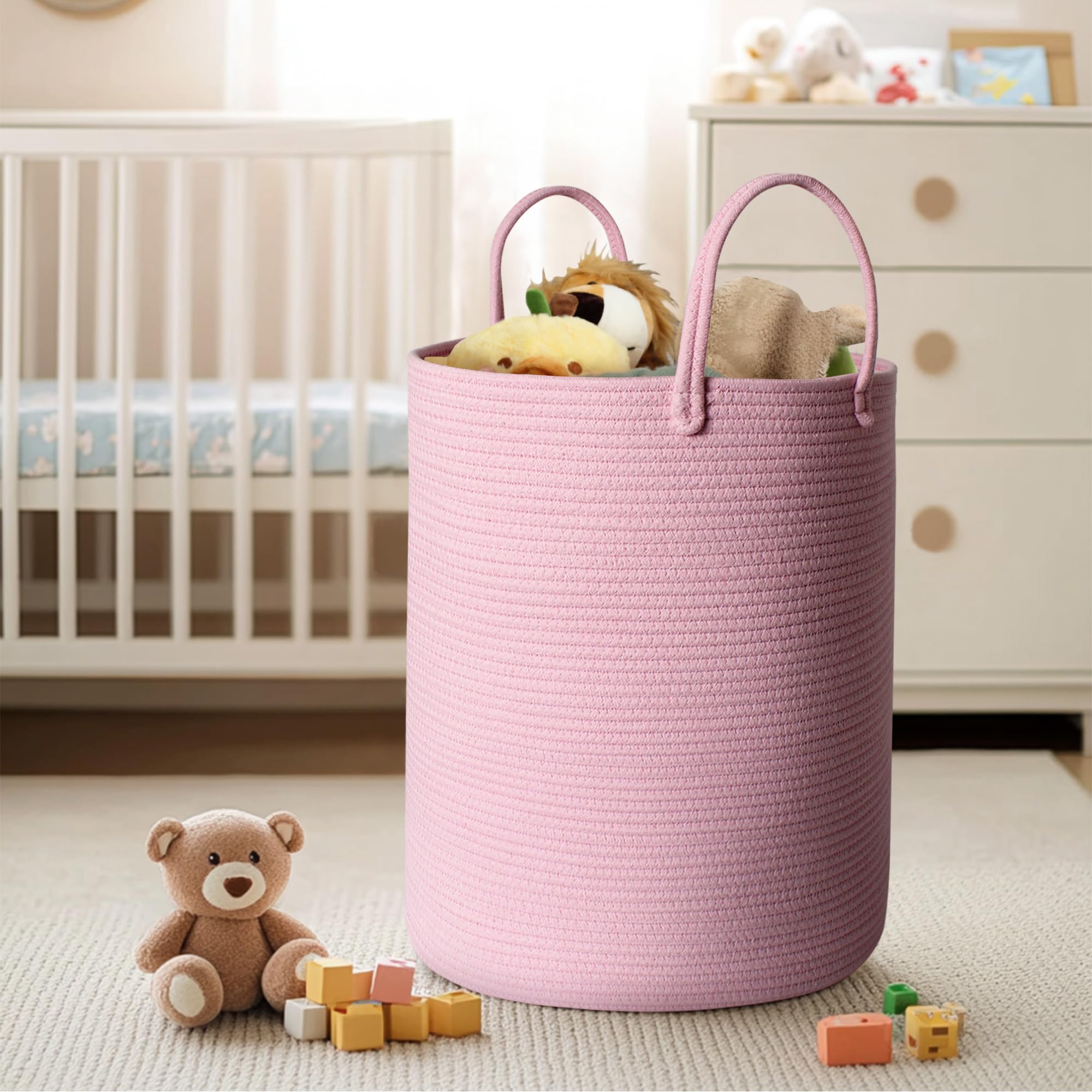 MEGASKET sturdy handles for easy carrying around the home