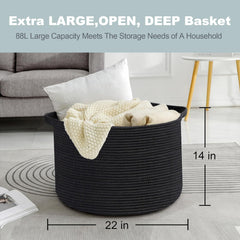 MEGASKET toy and blanket storage basket keeps nursery clutter neatly contained.