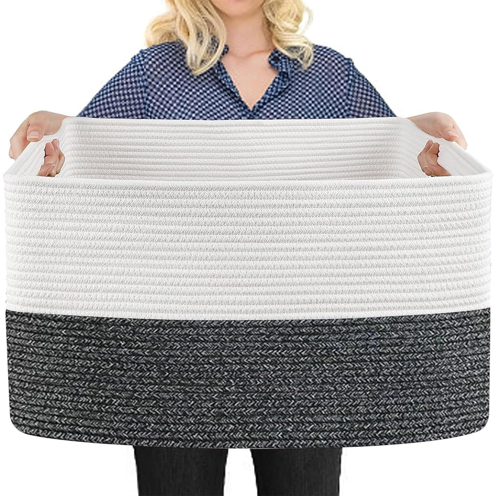 MEGASKET XXXL Toy Box on the floor offers ample toy storage and easy access.
