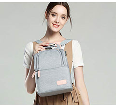 Meichoon XC01 grey breastmilk cooler preserves freshness during commutes.