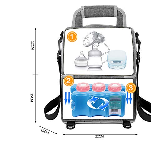 Meichoon XC01 grey stroller clip compatible for hands-free walking.