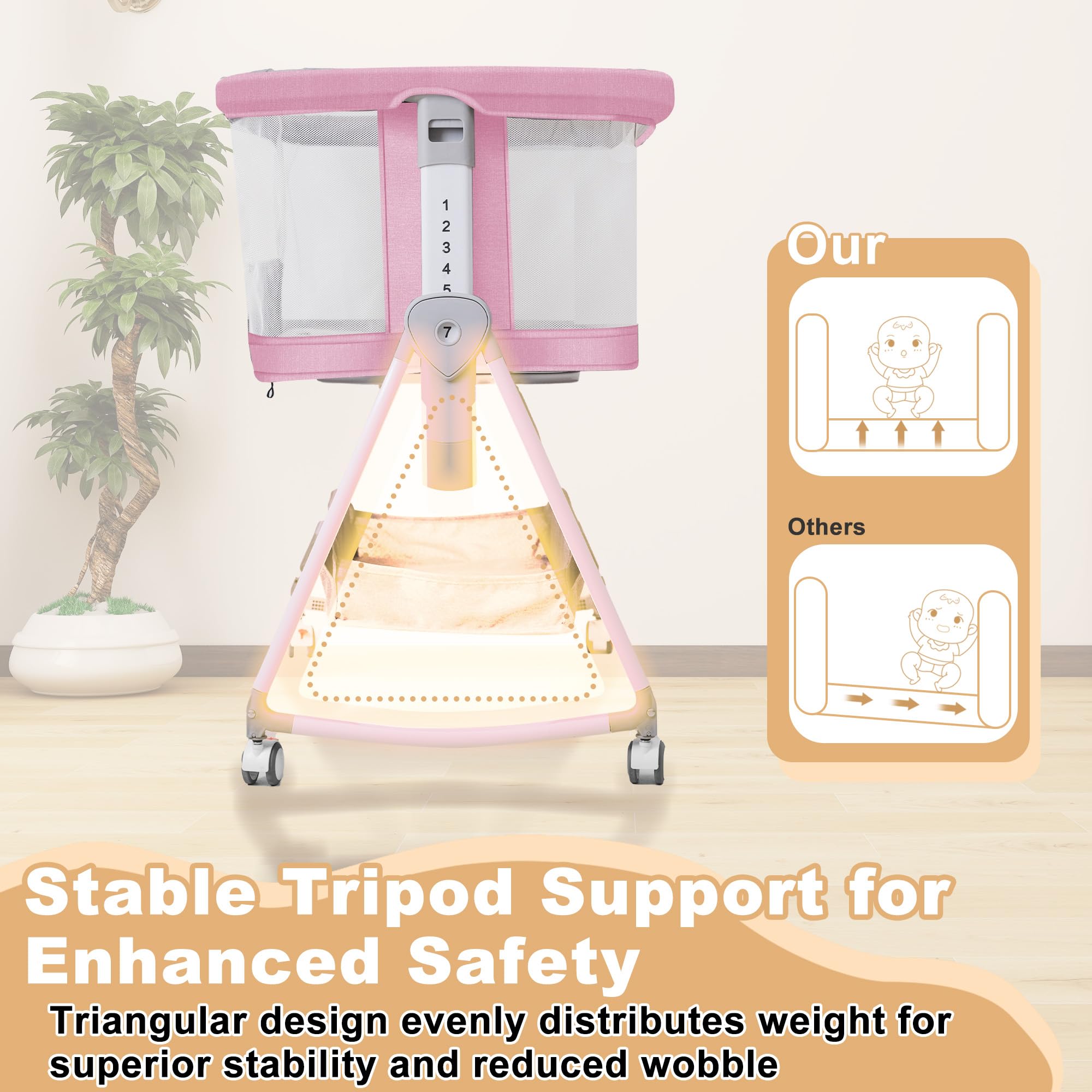 MEICHYUN aluminum frame provides sturdy support for all-night use
