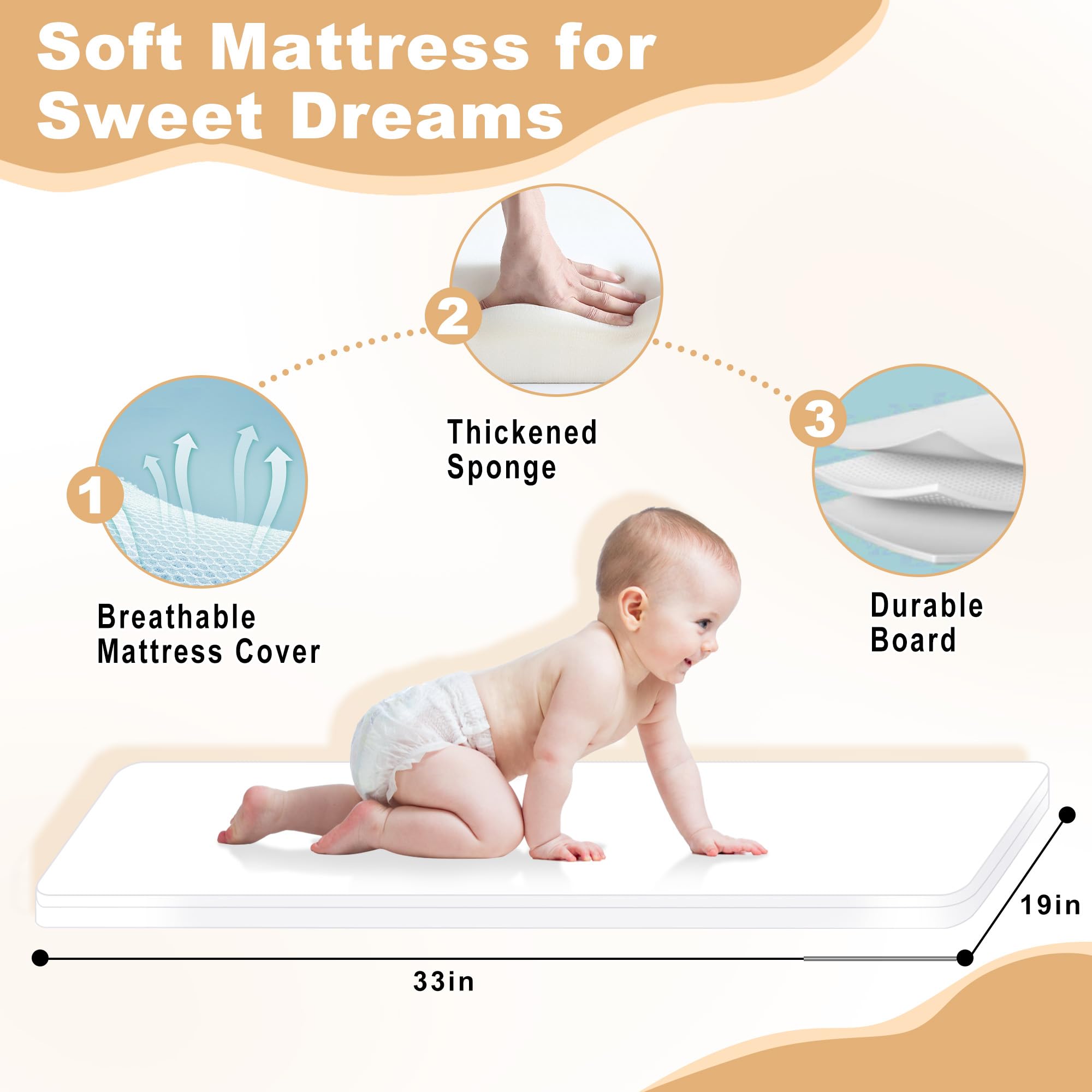 MEICHYUN bassinet is ASTM and CPSC certified for safety