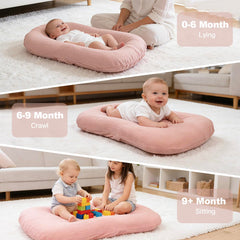 Meindoovm Baby Lounger cozy cradle design supports engagement.