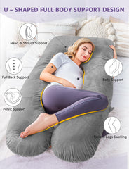 Removable zipper cover on Meiz pillow for easy cleaning and maintenance