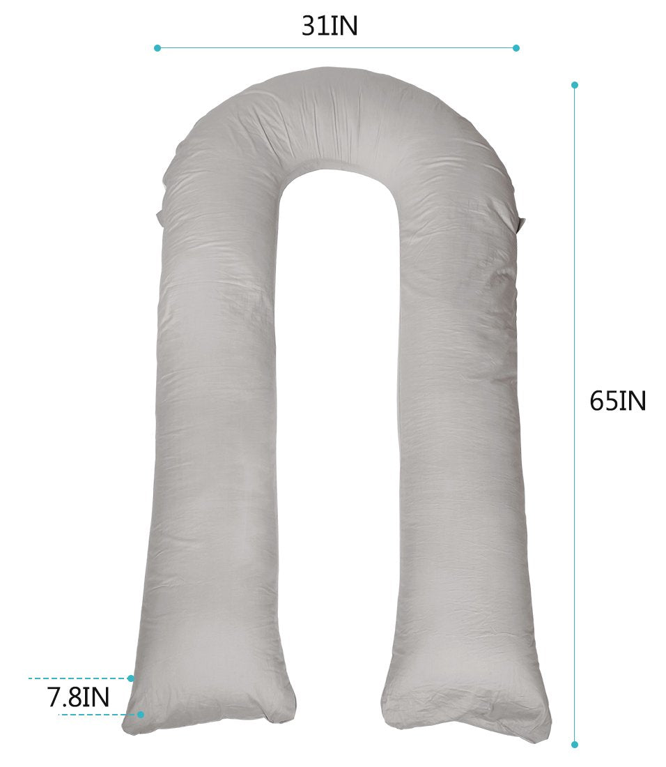 Meiz pillow outer cover with double zippers hypoallergenic and washable for easy care