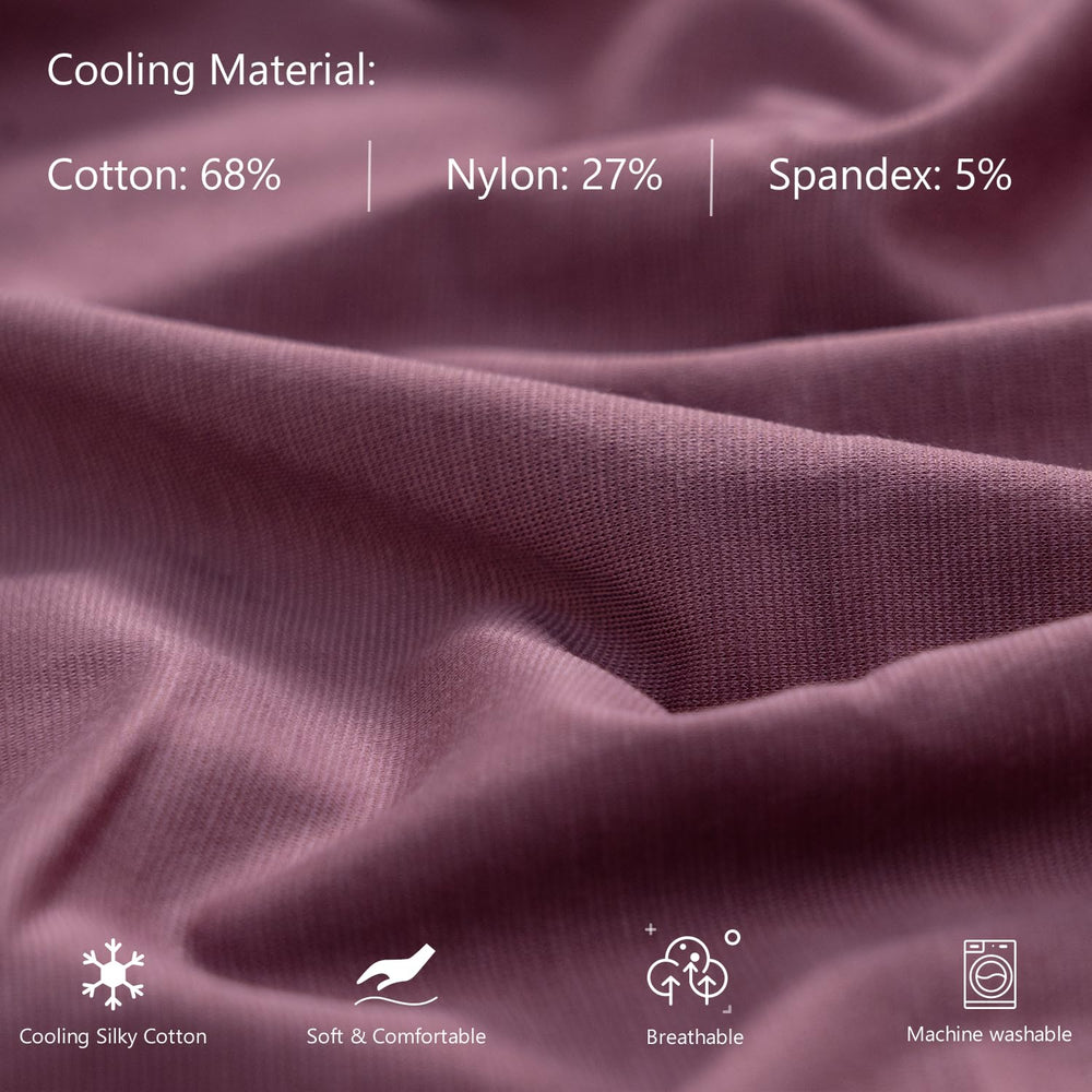 Meiz cooling silk jersey cover for breathable, comfortable nights