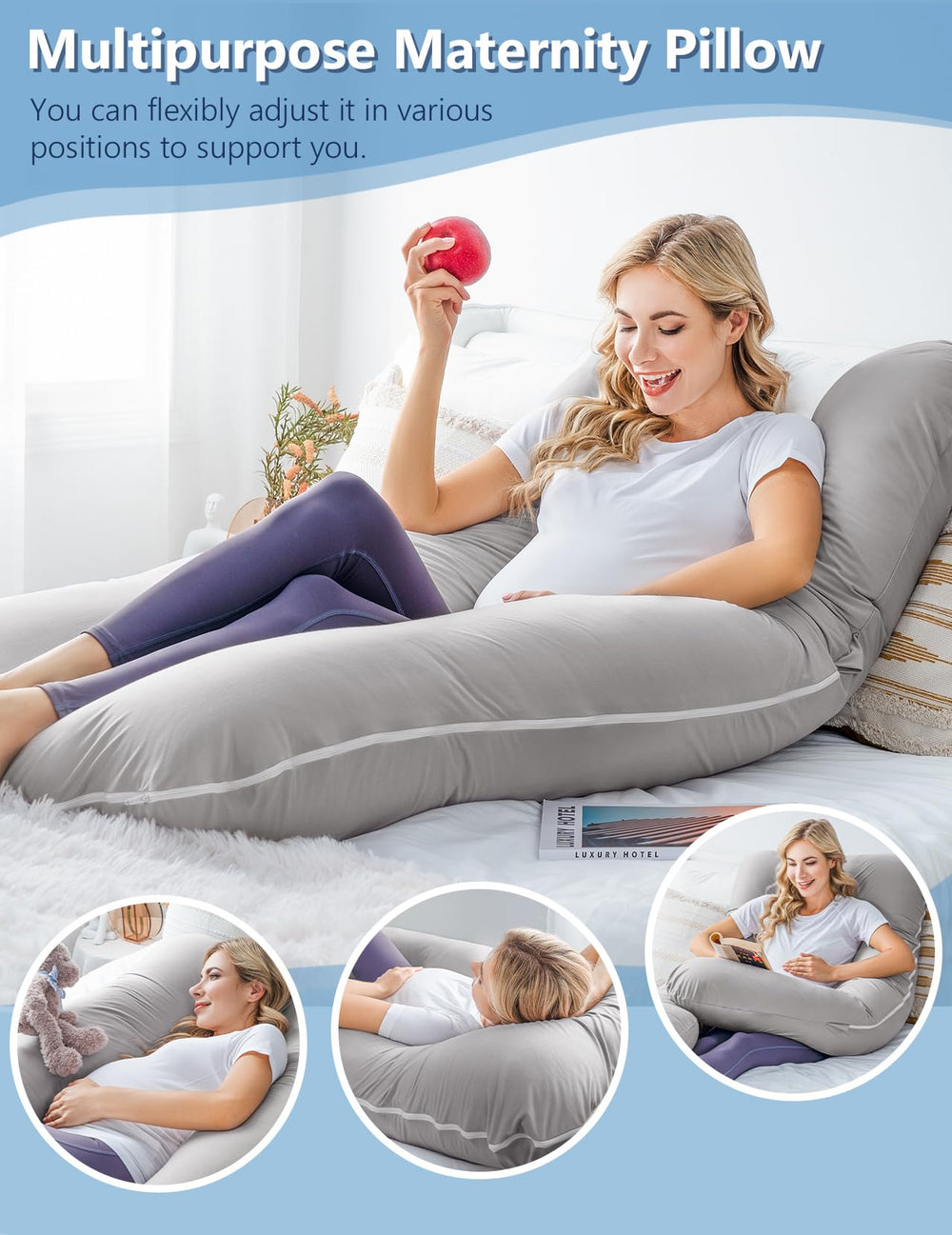 Meiz pillow soft 7D polyester filling maintains fluffiness for longer use.