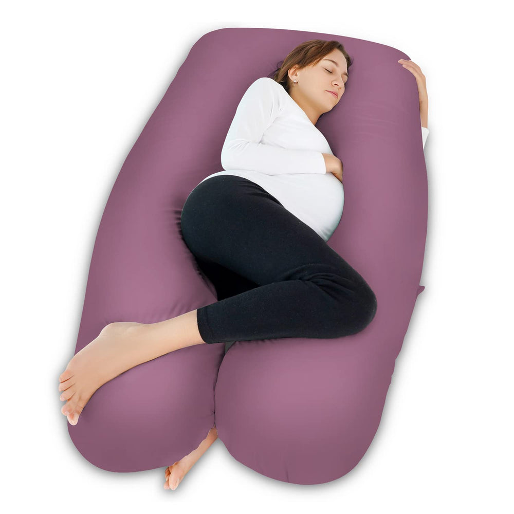 Meiz pregnancy pillow with U shape design offering full body support