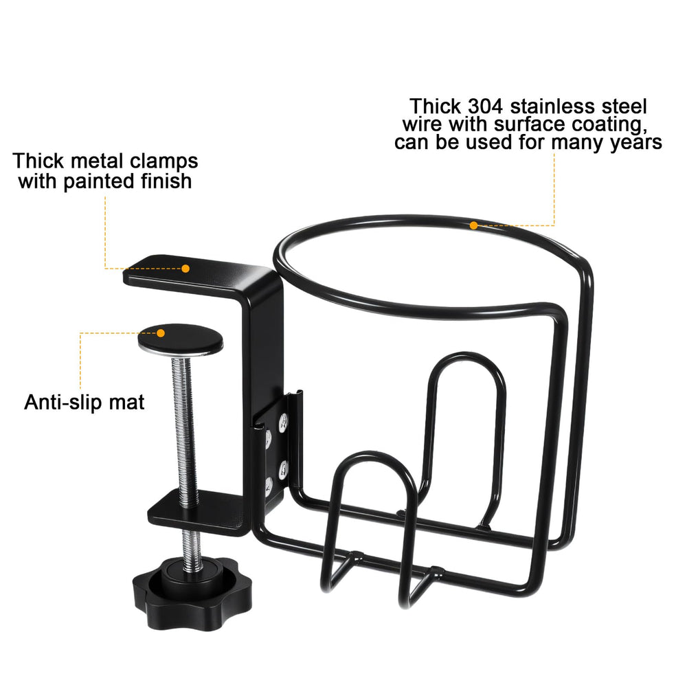 mekueeex stainless steel cup holder resists rust for long lasting desk organization