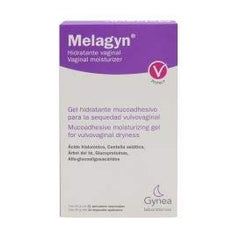 Box and tube of Melagyn Moisturising Vaginal Gel ready for use.