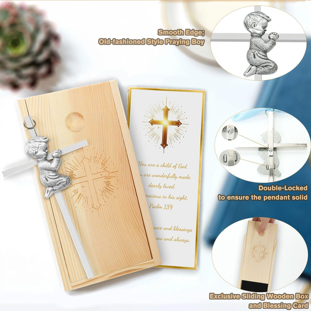 Meliatomia praying cross 6in packaging presents a premium gifting experience