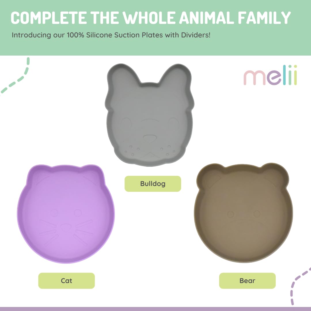 melii BPA-free silicone plate is durable and dishwasher safe for busy families