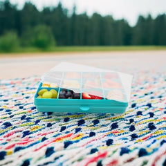 melii Snackle Box BPA-free plastic ensures safe storage for foods and crafts