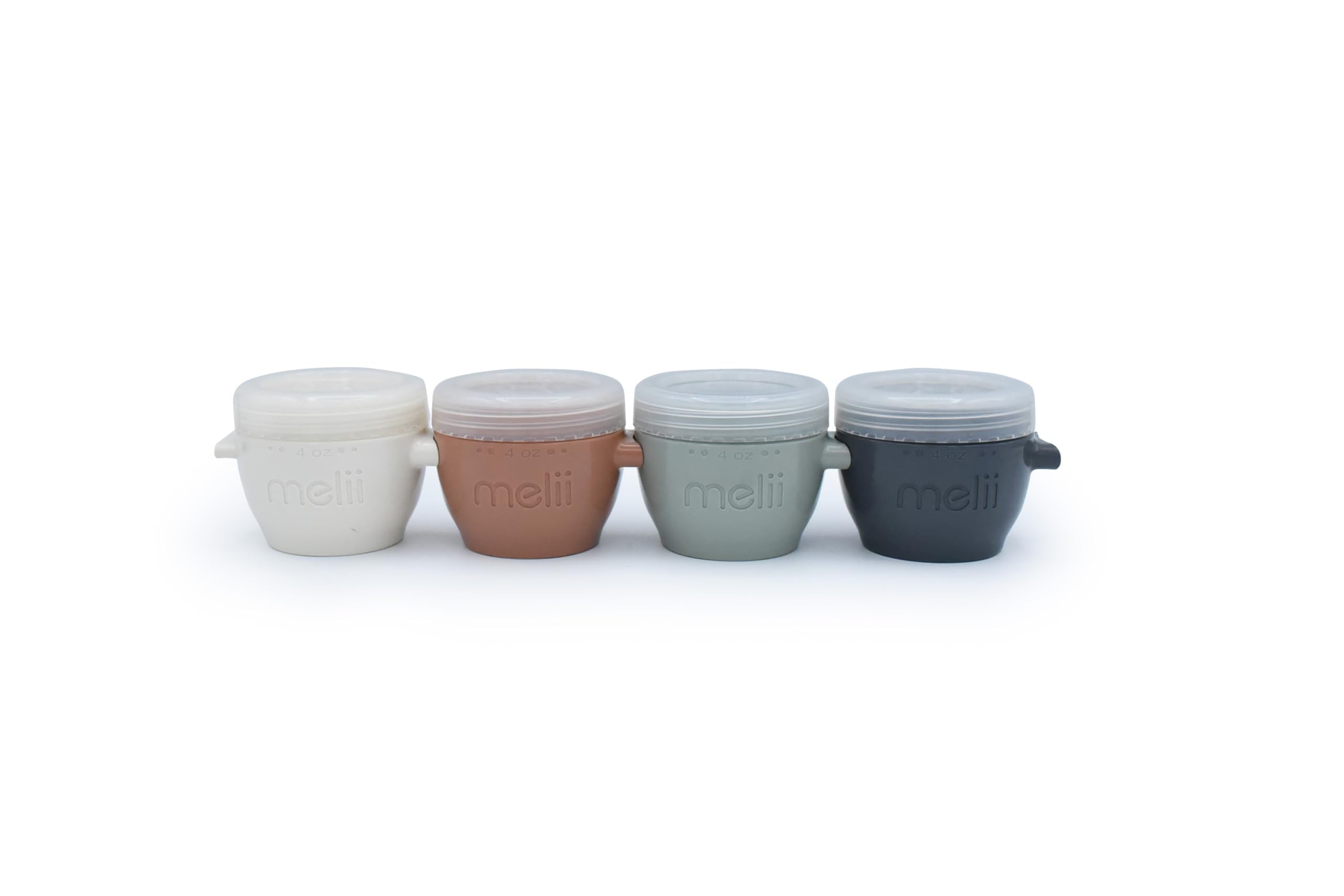 melii Snap & Go Pods earthy tones, 4 oz portions for easy baby food prep