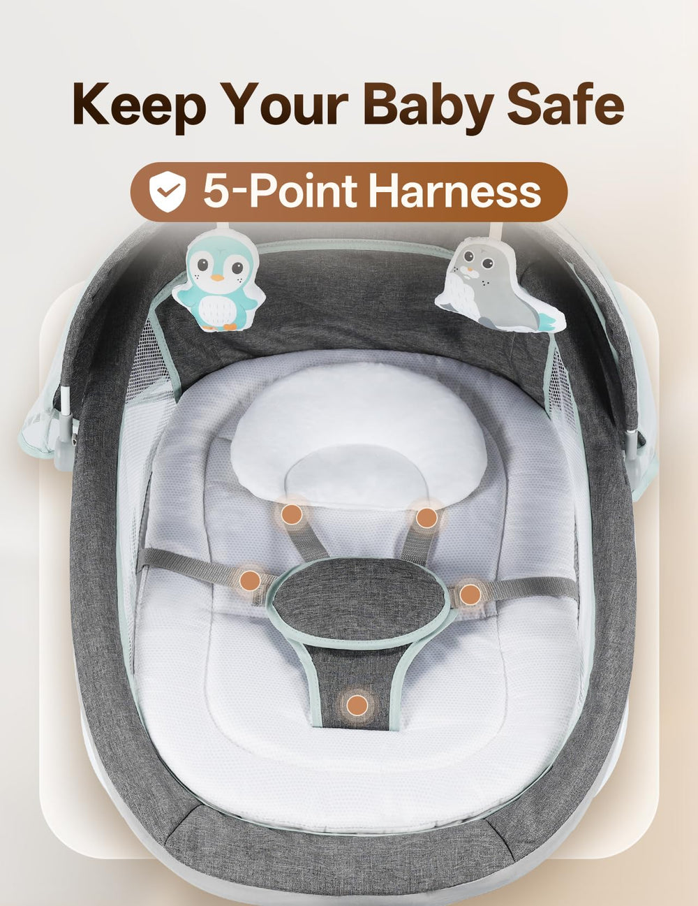 MelloBubbz swing remote control simplifies operation from parents reach