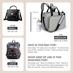 Mellories diaper bag stroller attachment for versatile outings