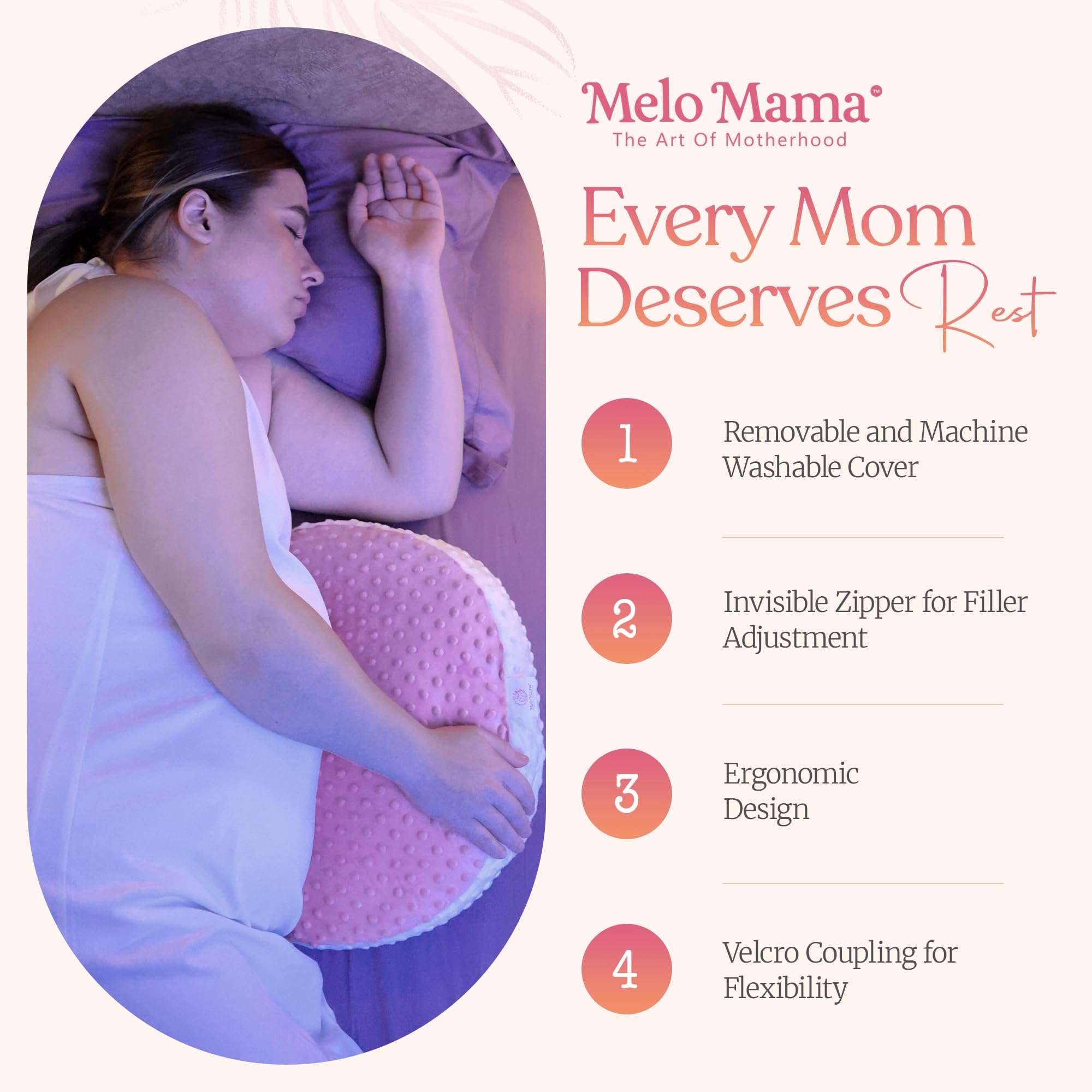 Melo Mama wedge offers portable comfort for home or travel settings