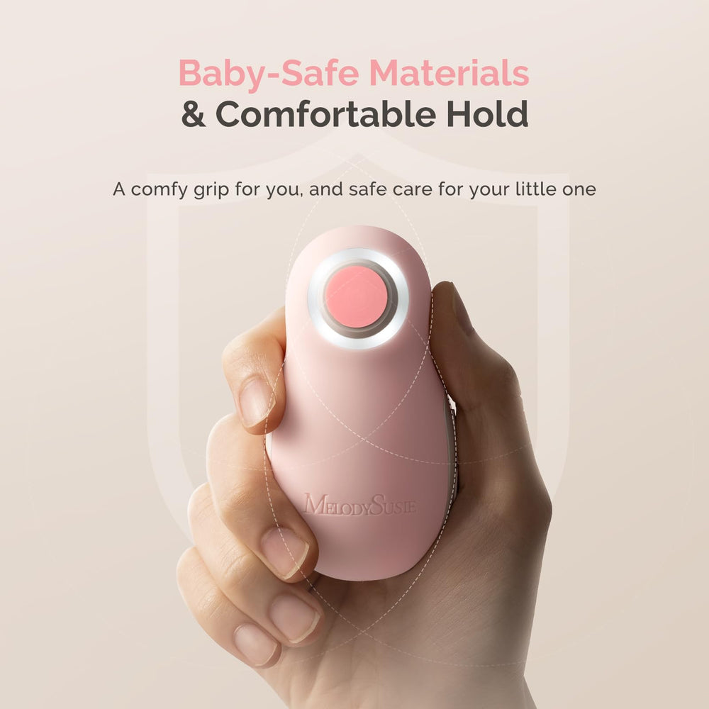 Non-slip silicone shell provides secure grip on MelodySusie nail file kit