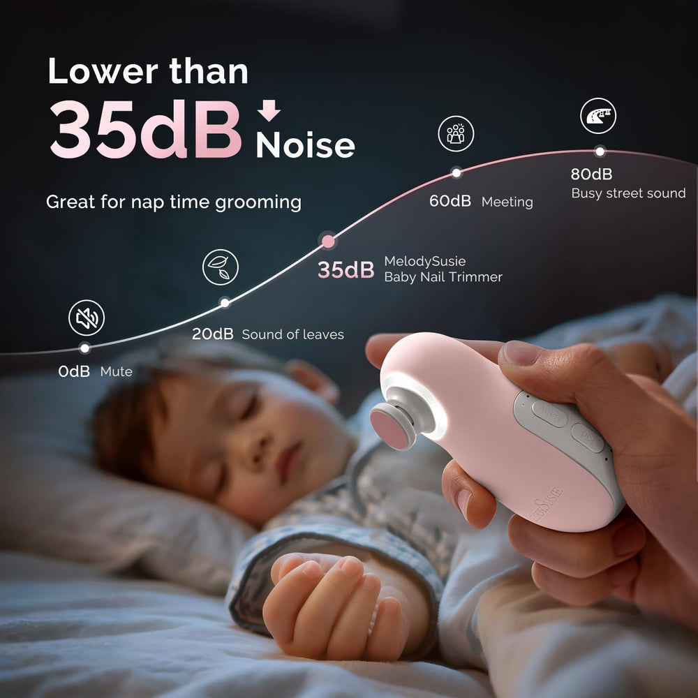 Low-noise operation lets you trim while baby naps with MelodySusie