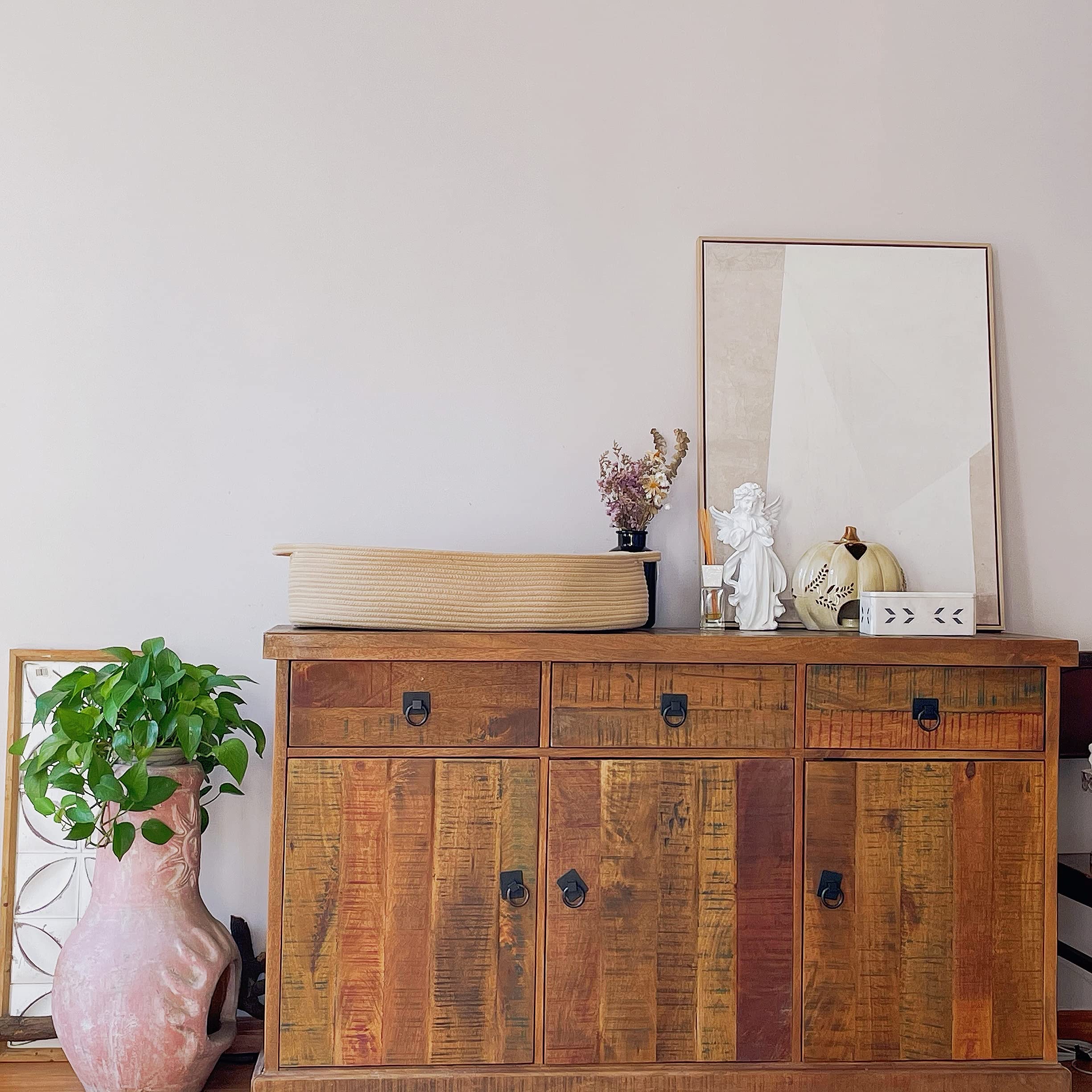 Meloom basket in room as decor—dual purpose storage and ambiance