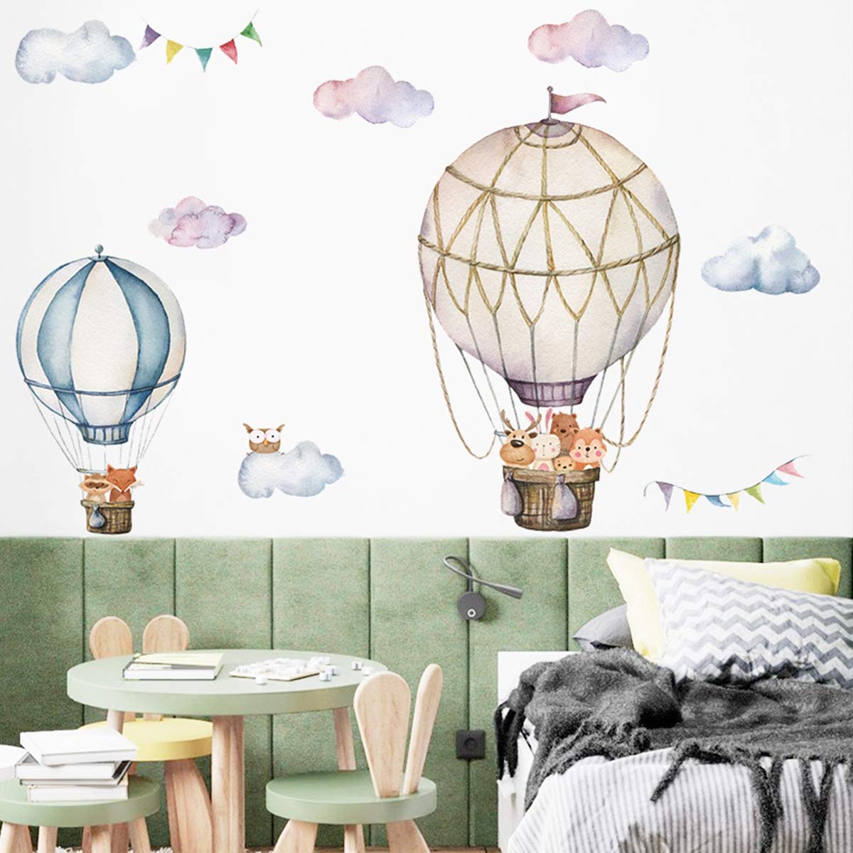 Melostu kids room wall sticker adds vibrant visuals and flexible layout options.