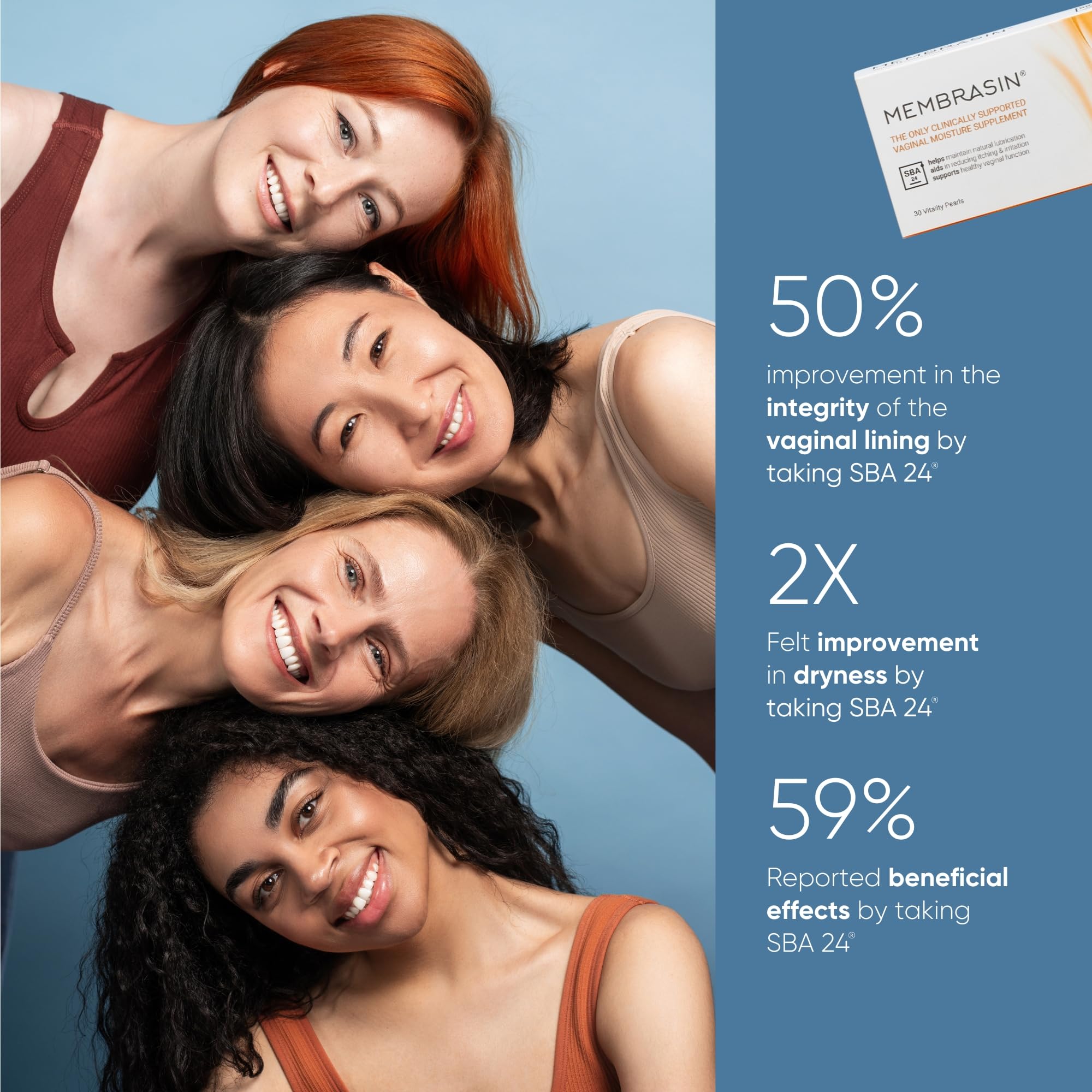 Membrasin Vitality Pearls easy swallow softgels for daily use