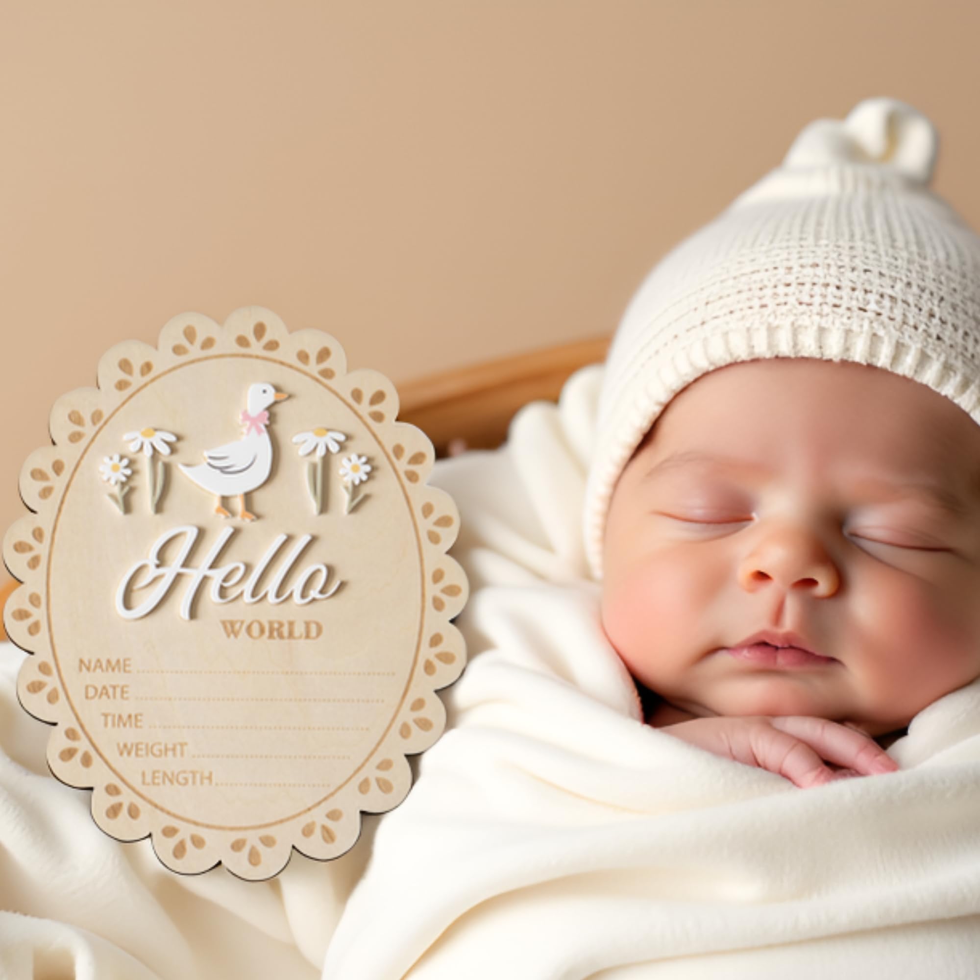 MEMOLEBIA custom name nursery sign highlights personalized decor for your baby's room.