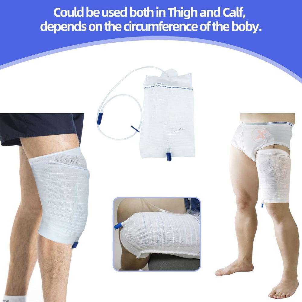 Meng Yu Qian Xun catheter leg bag holder soft fabric for comfortable wear.