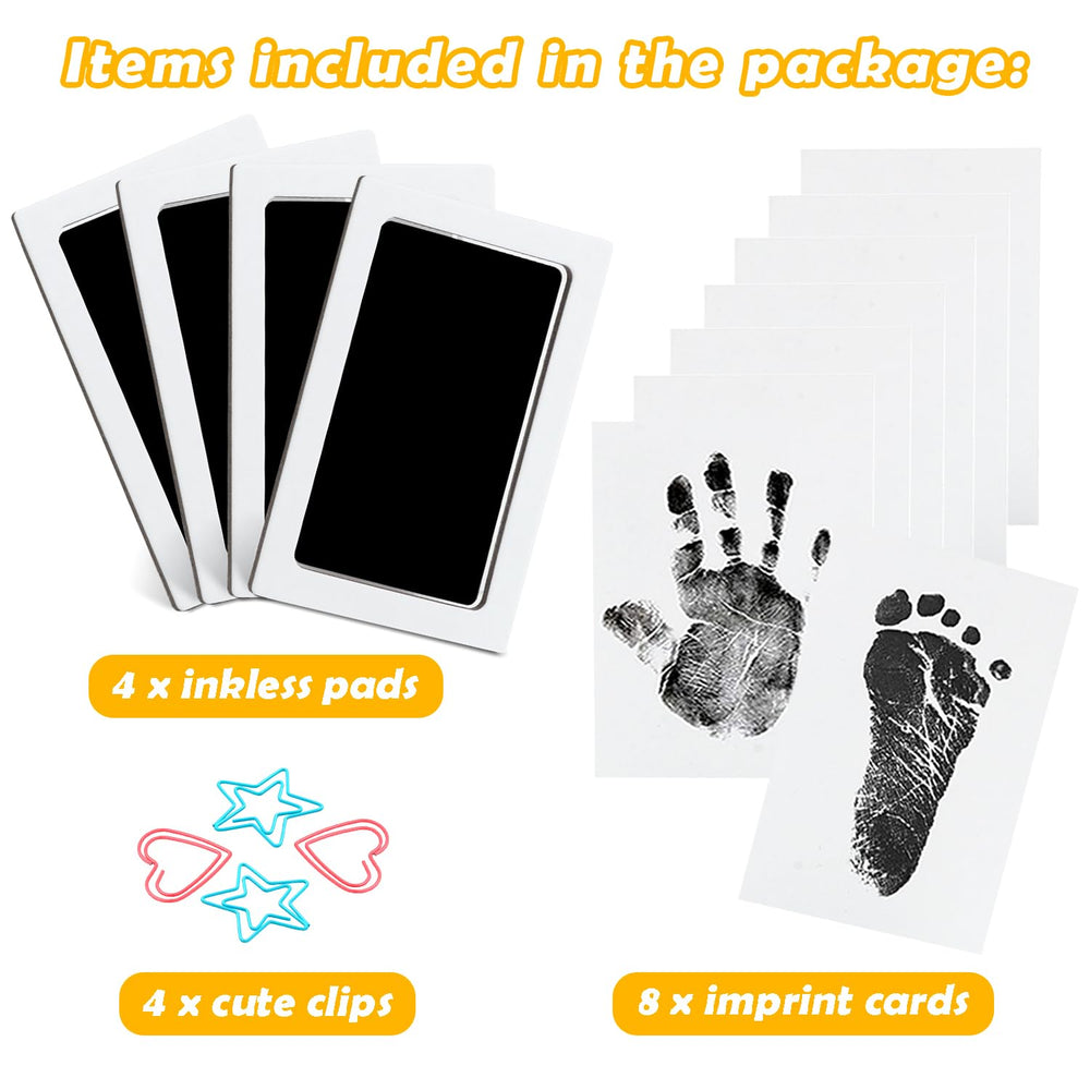 MengNi inkless pad for baby footprint provides a safe, stain-free imprint
