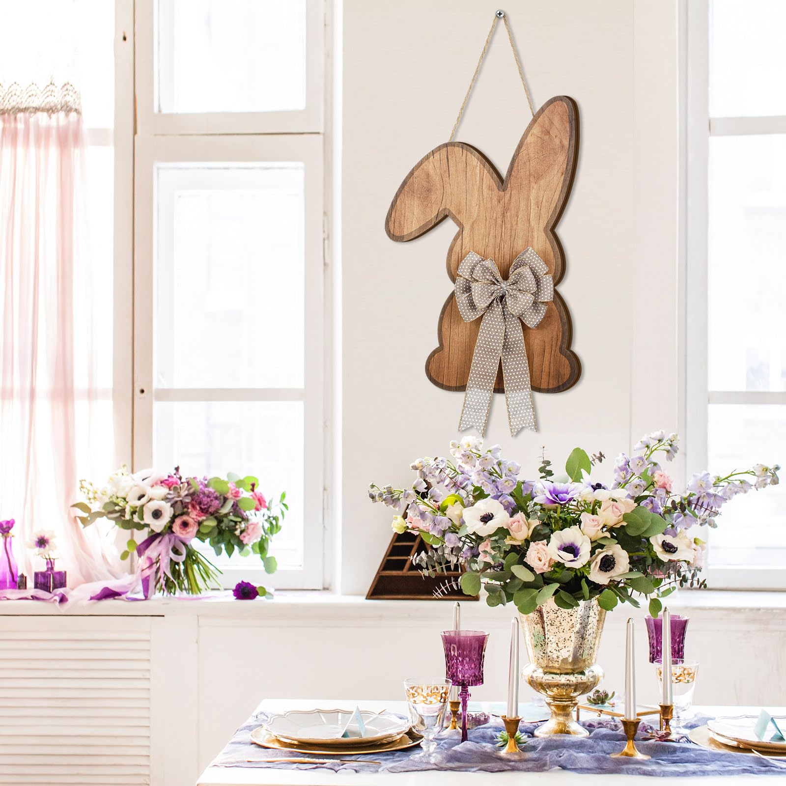 Wall display option for living room or entryway decor.