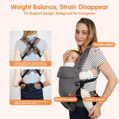 Menlonigt baby carrier Explorer mode with outward-facing view supports curious outings.