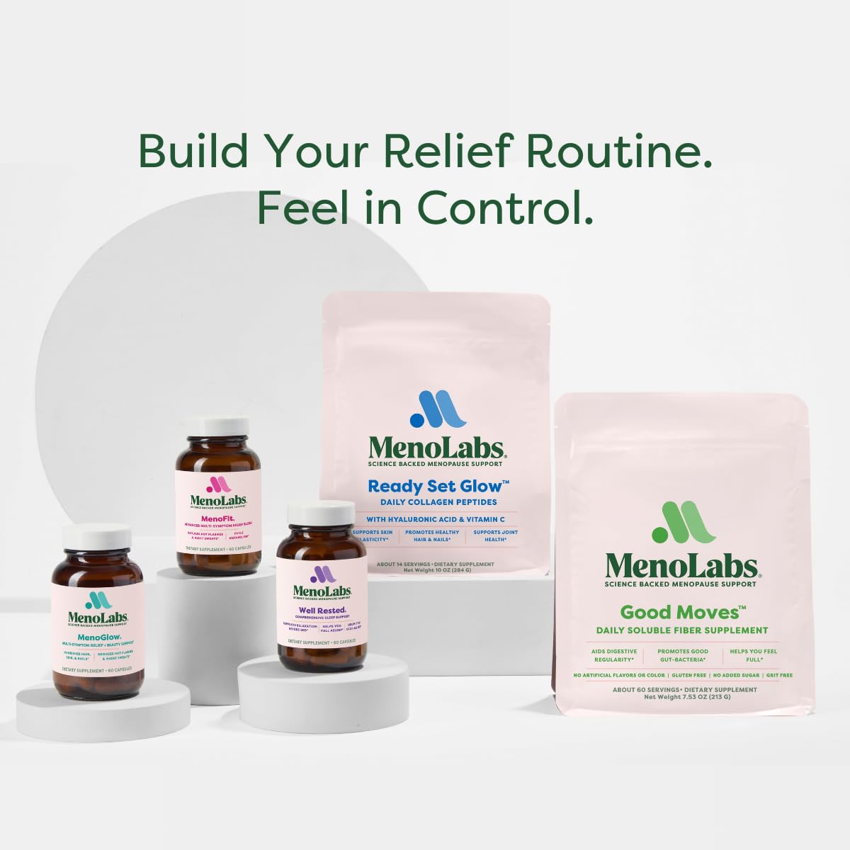 MENOLABS MenoFit hot-flashes graphic represents symptom management possibilities