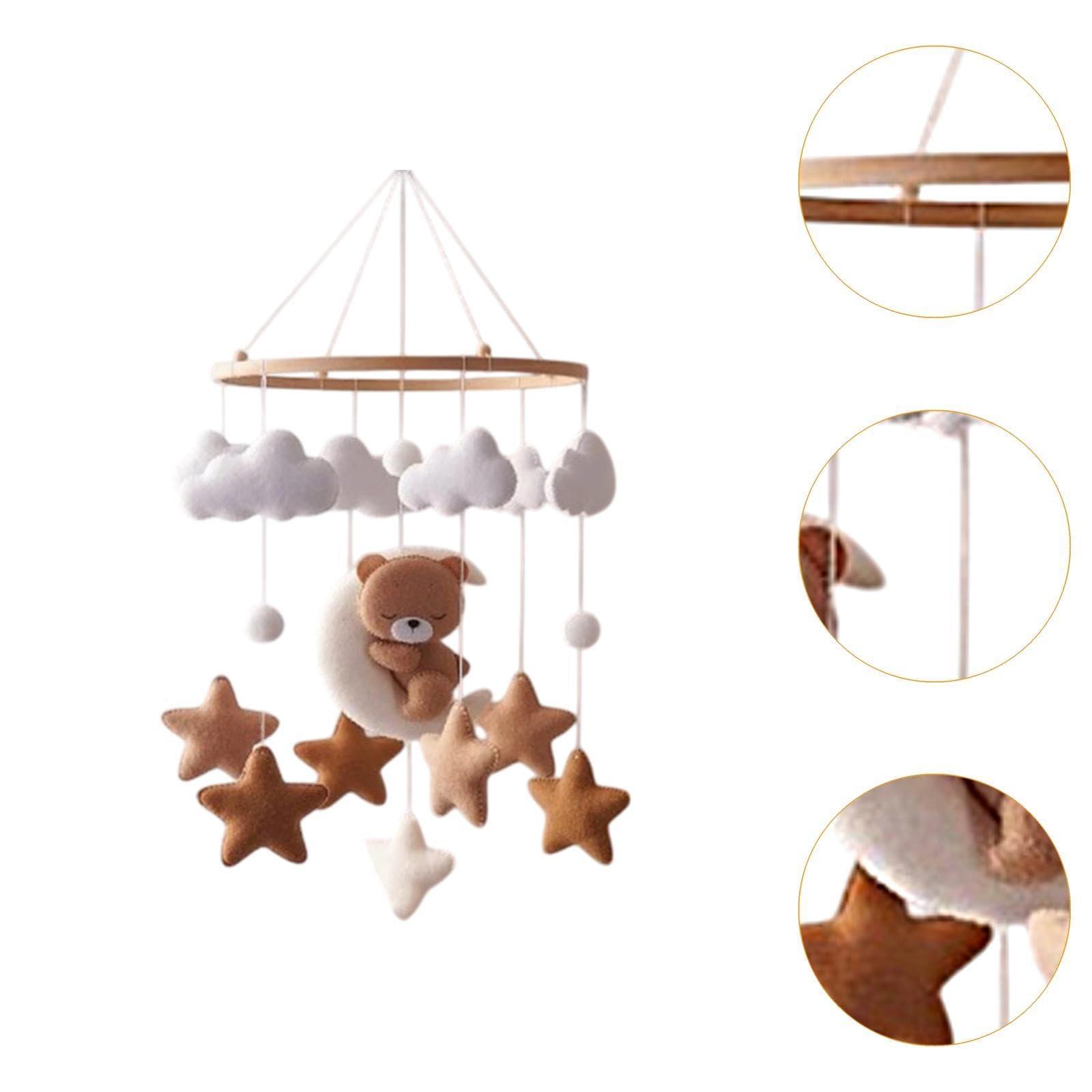 Menolana Baby Mobile bears ornament to engage baby during nursery play