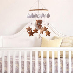 Menolana Baby Mobile soft felt balls support tracking and focus