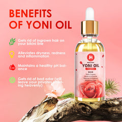 MENOMINO Yoni Oil Rose ideal for on-the-go use in a travel bag.
