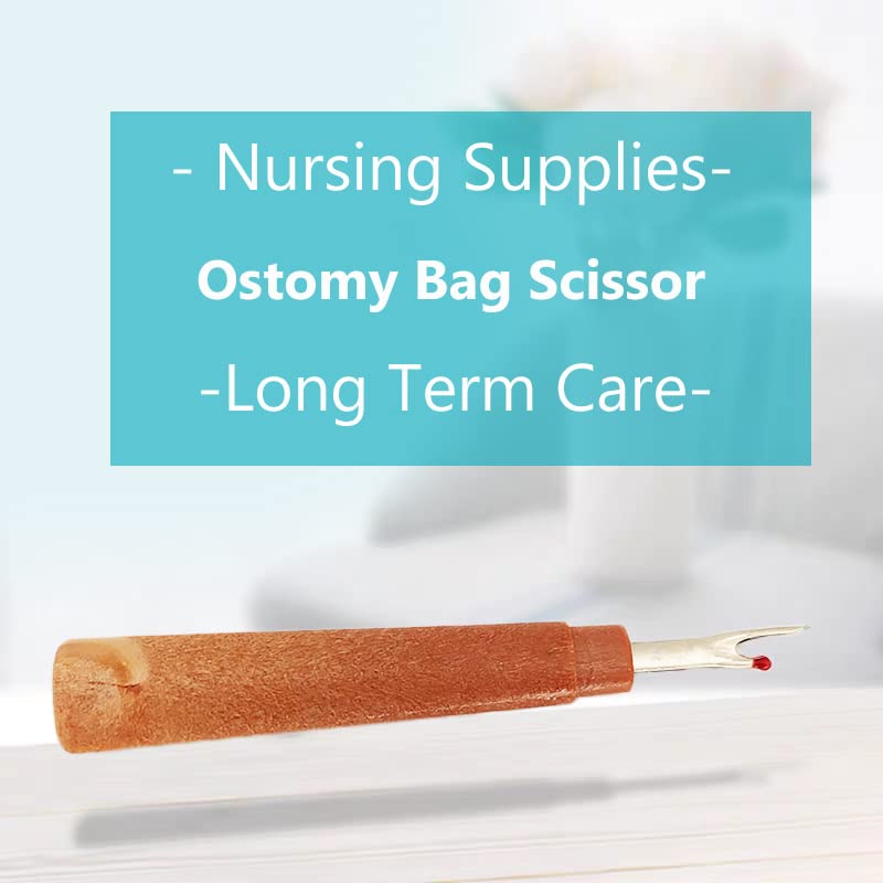 MENURSY blunt-tip scissors support caregiver-friendly ostomy care.