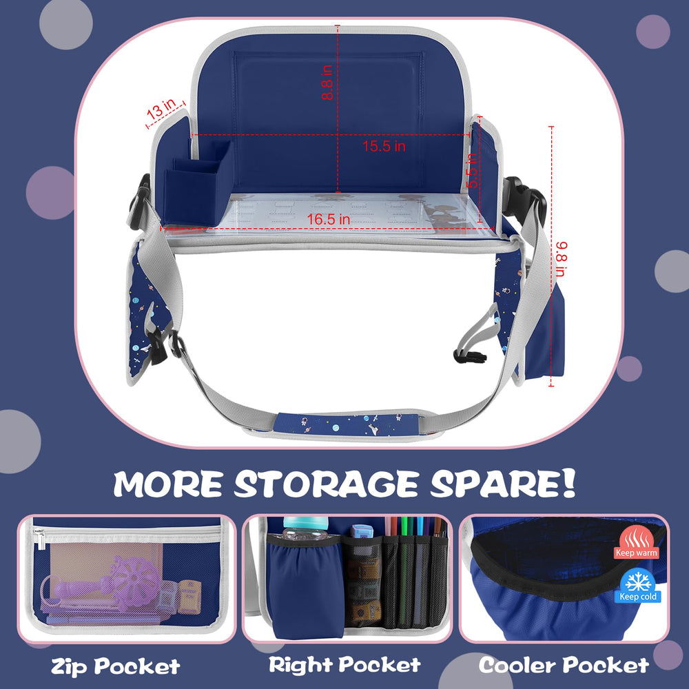 MENZOKE detachable strap keeps the tray in place on the seat