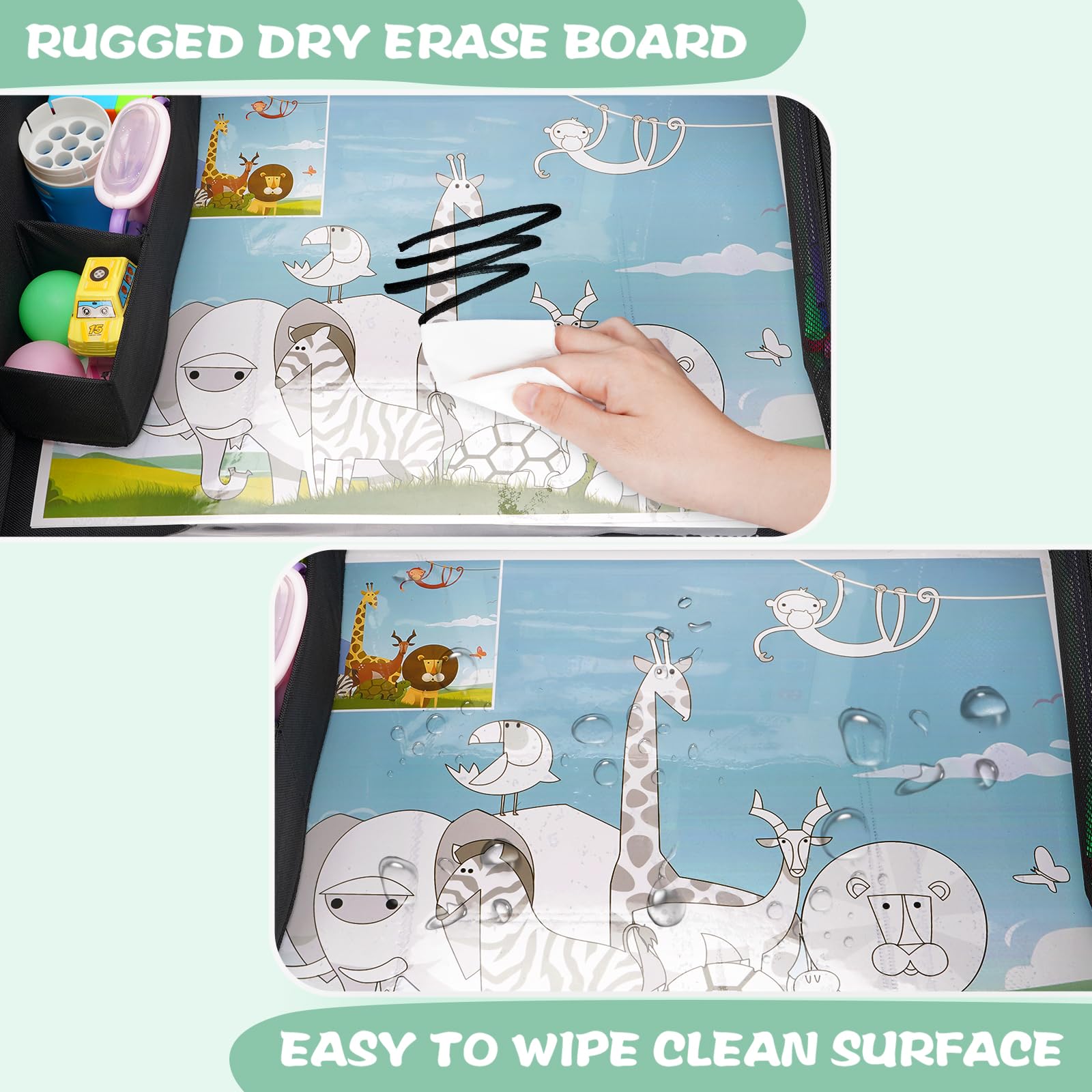 Menzoke car seat tray with cup holder for beverages