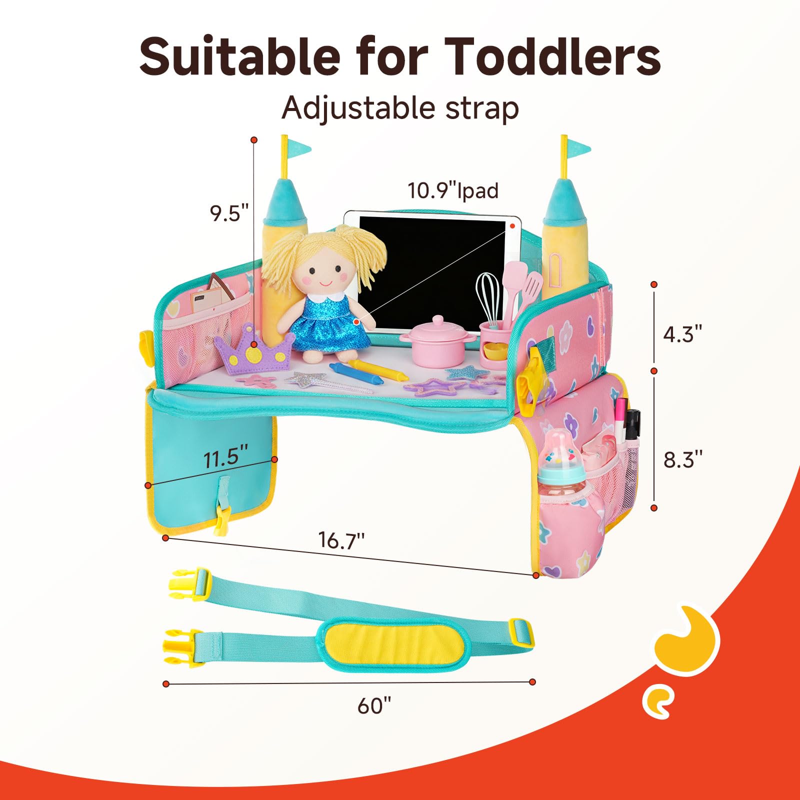 Compatible with most car seats and strollers for versatile travel