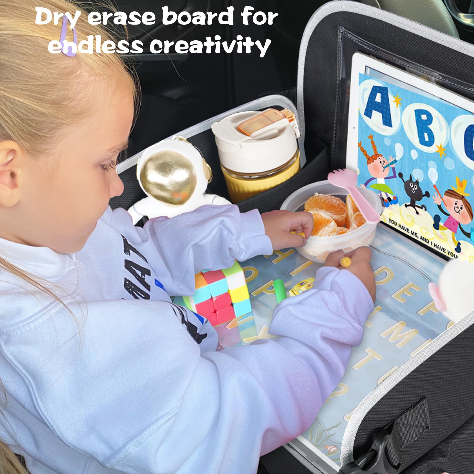 Menzoke iPad holder stand keeps tablets secure during road trips