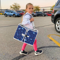 MENZOKE Kids Travel Tray with iPad holder for easy on-the-go learning and play.