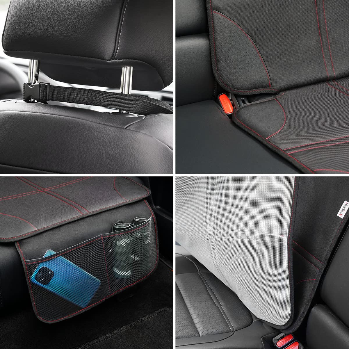 Meolsaek car seat protector doubles as a dog seat cover when needed.
