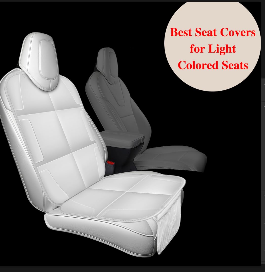 Meolsaek car seat protector no-imprints design protects leather from marks