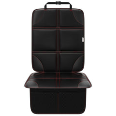 Meolsaek car seat protector with non-slip backing keeps seats stable during travel.