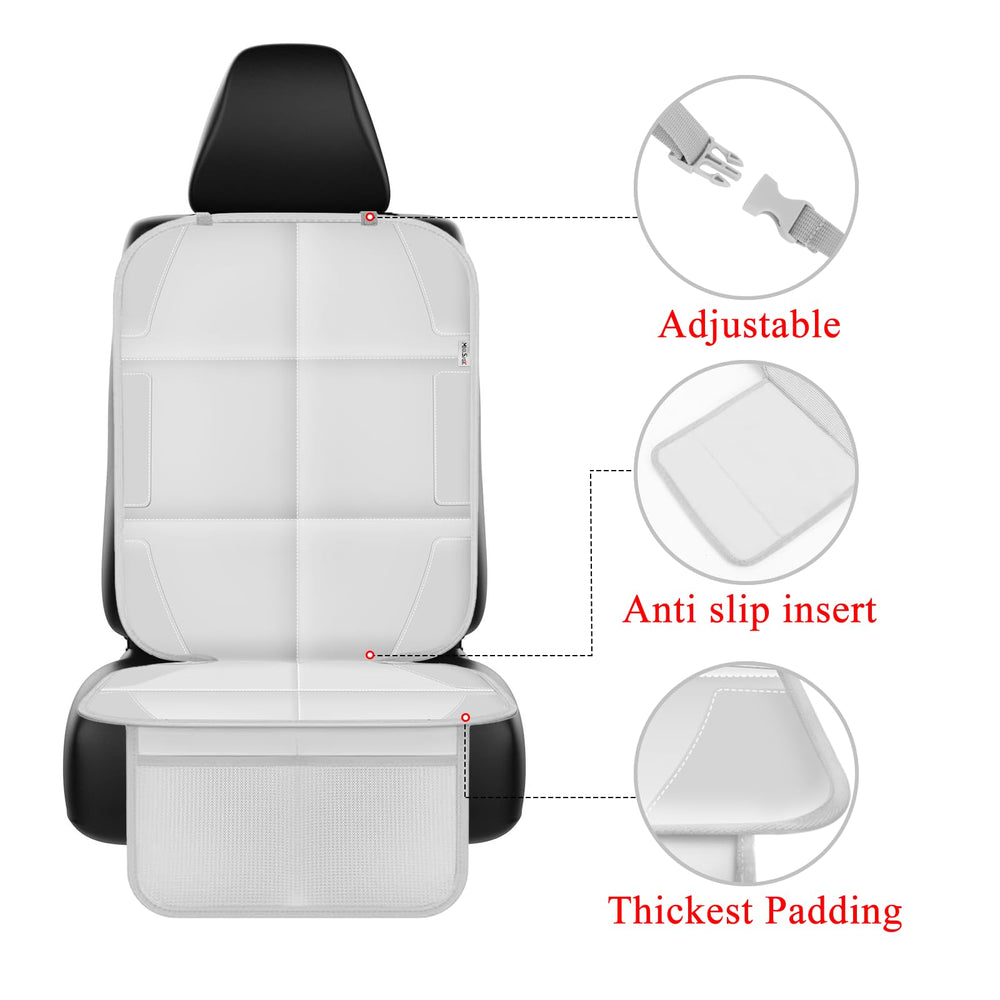 Meolsaek car seat protector thick pad backseat provides durable protection