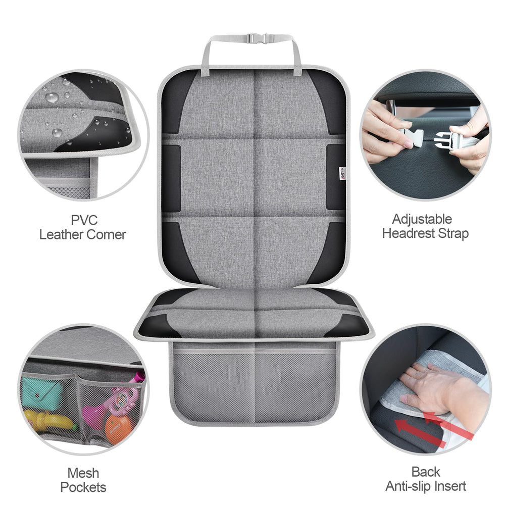 Meolsaek waterproof car seat protector protects leather seats from spills