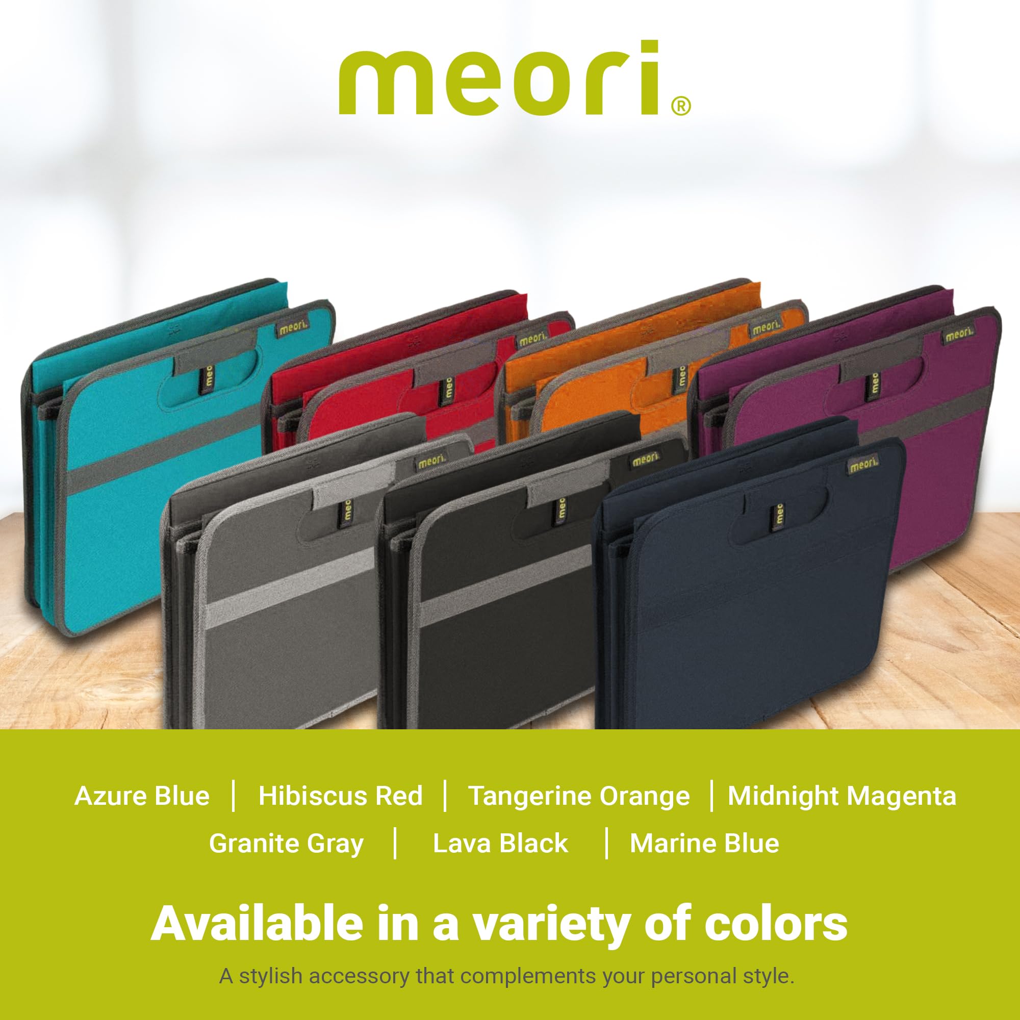 Meori trunk organizer rated for up to 65 lbs when evenly loaded.