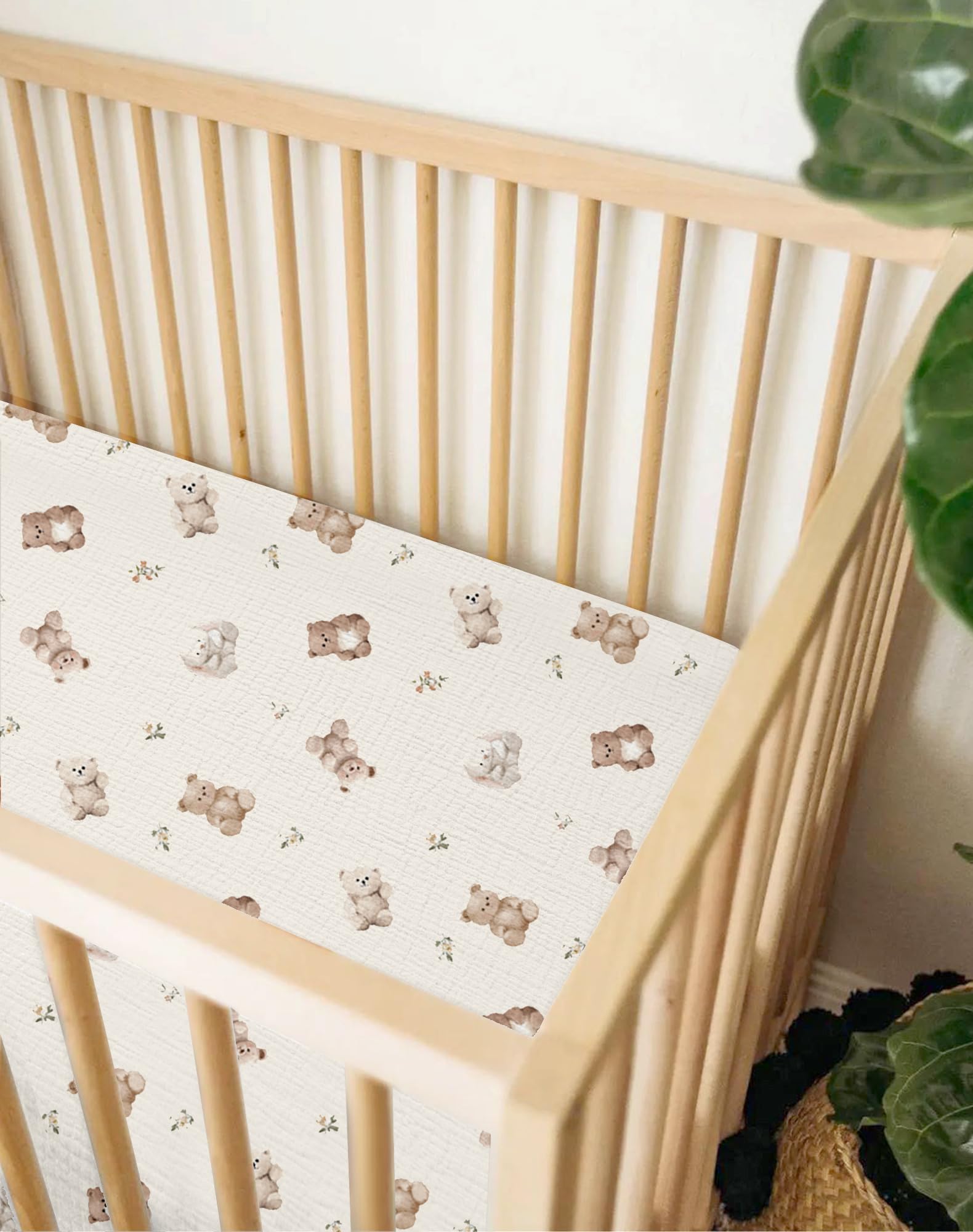 Meowcards two-pack bassinet sheets provide convenient, easy-care options