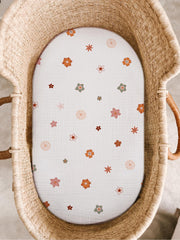 Meowcards bassinet sheet oval fit provides full coverage for oval bassinets, soft muslin comfort